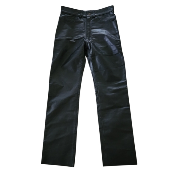 Black Buffalo Leather Pants Nwt Sz